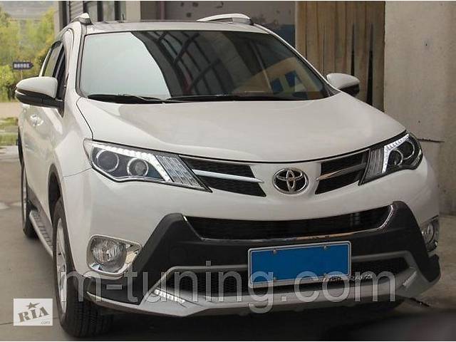 Передние фары Toyota Rav 4 (13-16) тюнинг Led оптика - Фото 1
