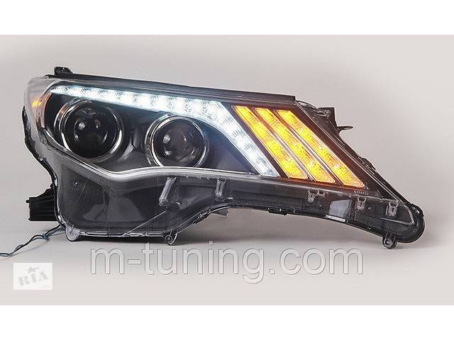 Передние фары Toyota Rav 4 (13-16) тюнинг Led оптика - Фото 2