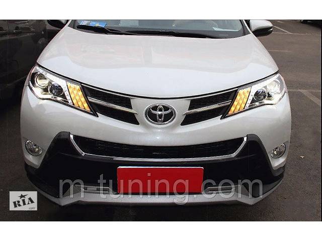 Передние фары Toyota Rav 4 (13-16) тюнинг Led оптика - Фото 7