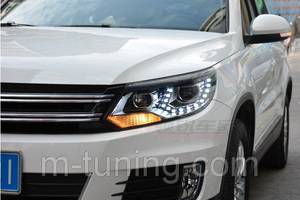 Передние фары VW Tiguan (12-16) тюнинг Led оптика