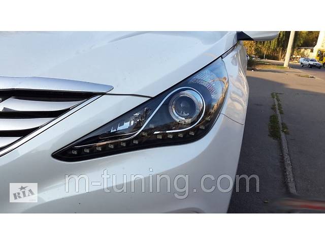 Передние фары Hyundai Sonata YF тюнинг Led оптика