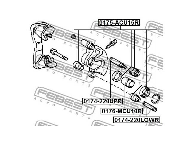 Поршень суппорта LEXUS RX (MCU15) / TOYOTA HARRIER (_U1_) 1997-2003 г.