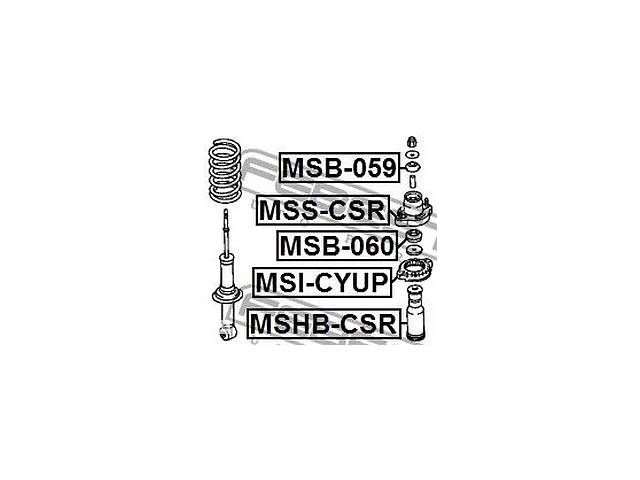 Проставка пружины верхняя MITSUBISHI OUTLANDER II (CW_W) 2006-2012 г.