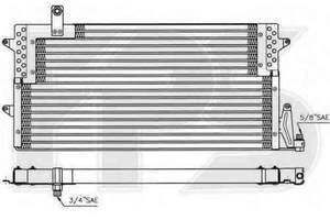 Радіатор кондиціонера VW PASSAT 1.6-2.9 1988-1997 FP 74 K193-X