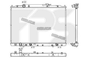 Радиатор ACURA MDX 06-13