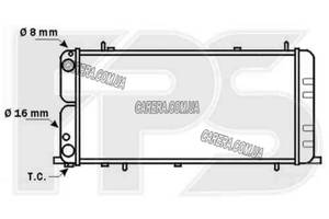Радиатор AUDI 200 82-91