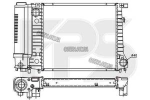 Радиатор BMW 3 E30 (1982-1991) 87-91