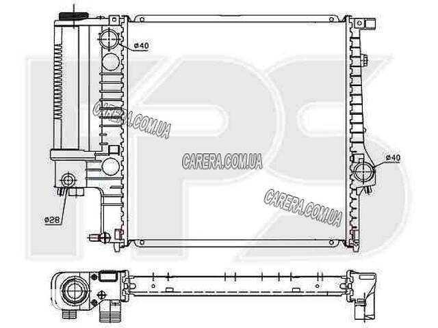 Радіатор BMW 3 E30
