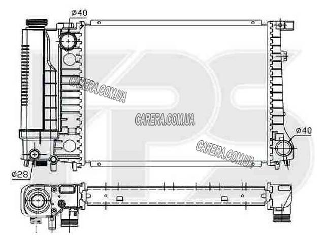 Радіатор BMW 3 E36