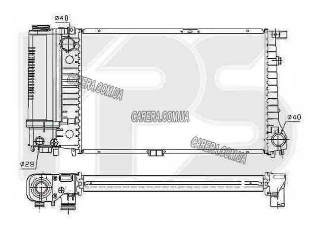 Радиатор BMW 5 E34 (1988-1997)
