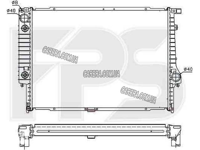 Радіатор BMW 5 E34
