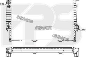Радіатор BMW E32 7 (1987-1994)