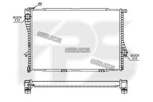 Радиатор BMW 7 (E38) 94-02