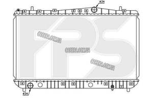 Радиатор CHEVROLET LACETTI 03-13