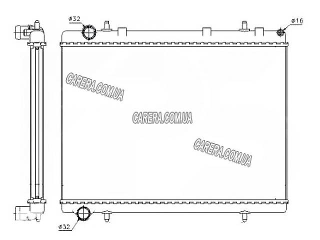 Радиатор CITROEN C4