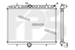 Радиатор CITROEN JUMPY 07-