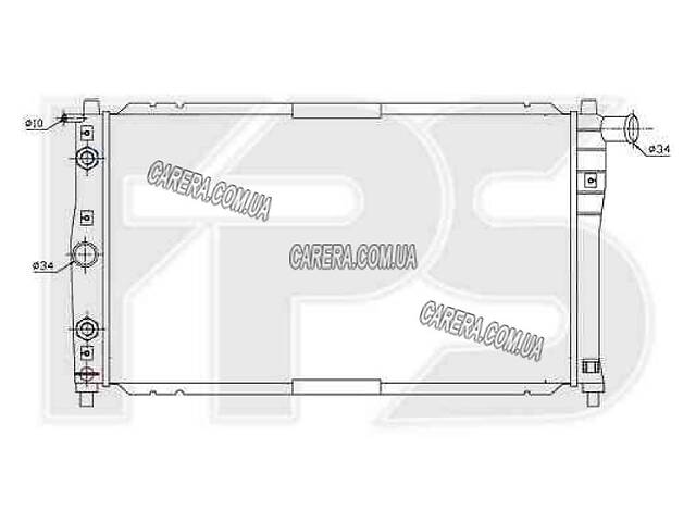 Радіатор daewoo nubira 97-99 (j100)