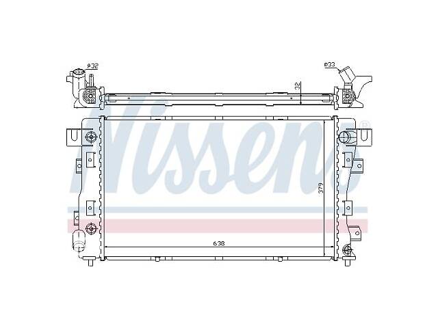 Радиатор DODGE INTREPID / CHRYSLER VISION / CHRYSLER CONCORDE / CHRYSLER NEW YORKER 1992-1998 г.