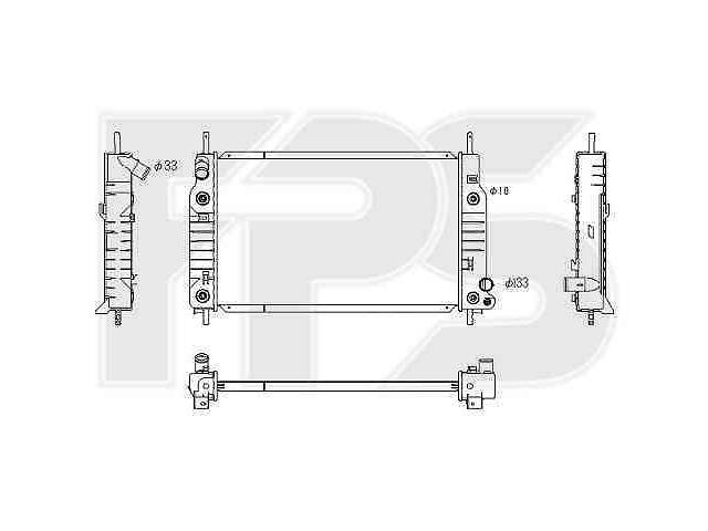 Радиатор двигателя FORD MONDEO I, MONDEO II 1.6 / 1.8 / 2.0 02.93-09.00