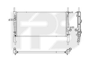 Радиатор двигателя FORD TRANSIT, TRANSIT TOURNEO 2.2D-3.2D 04.06-