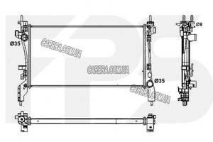 Радиатор FIAT FIORINO/QUBO/NEMO