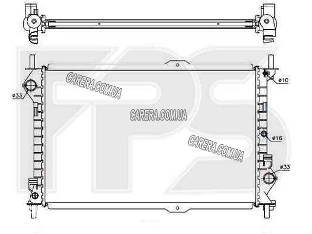 Радіатор Ford Transit Connect 02-09