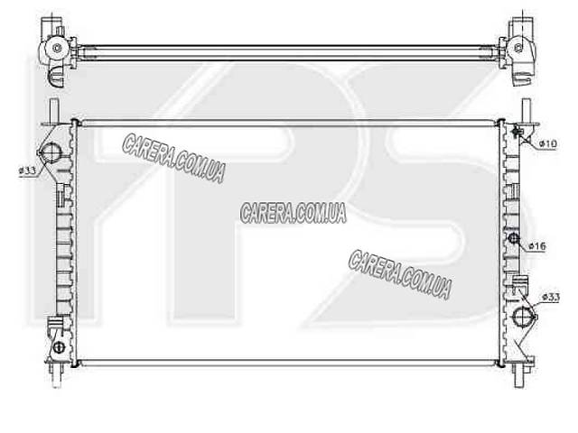 Радиатор FORD TRANSIT CONNECT (2002-)