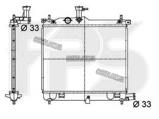 Радіатор HYUNDAI i10 08-14