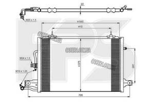 Радиатор кондиционера AUDI 100 C4 (1991-1995)