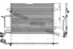Радиатор кондиционера AUDI 80 B4