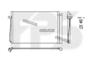 Радиатор кондиционера BMW 5 (E60) 03-10