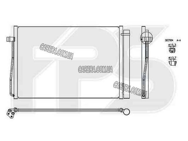 Радиатор кондиционера BMW 5 (E60) 03-10