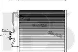 Радиатор кондиционера BMW 7 (E38) 94-02