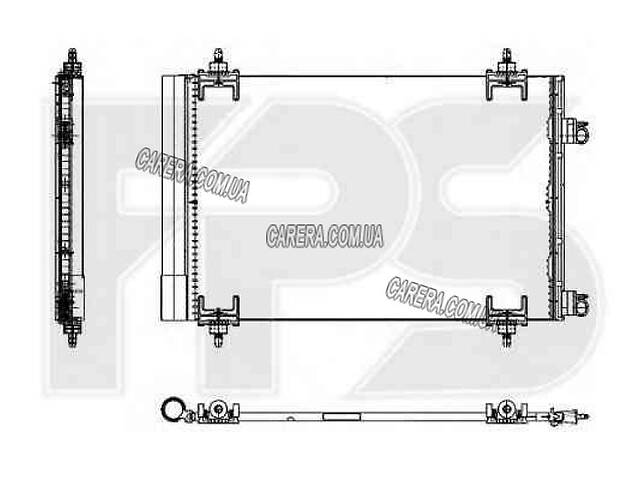 Радиатор кондиционера CITROEN BERLINGO 08-12