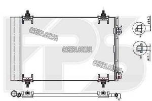 Радіатор кондиціонера CITROEN BERLINGO 08-12