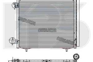 Радиатор кондиционера CITROEN C3 (2002-2009)