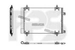 Радиатор кондиционера CITROEN C4 05-10