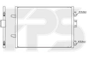 Радиатор кондиционера Dacia / Renault (NRF) FP 56 K171-X