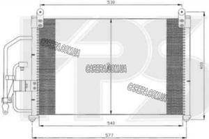 Радиатор кондиционера DAEWOO LANOS 98-
