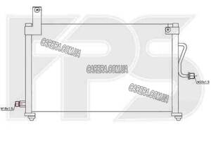 Радиатор кондиционера DAEWOO MATIZ 01- (M150)