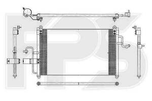 Радиатор кондиционера DAEWOO NUBIRA 1997-1999 (J100) FP 22 K335