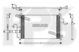 Радиатор кондиционера DAEWOO NUBIRA 97-99 (J100)