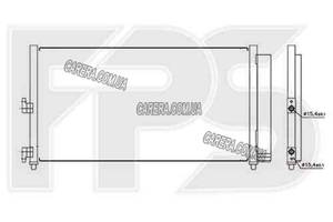 Радиатор кондиционера FIAT DOBLO 05-09