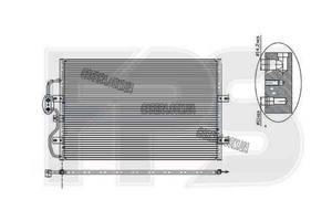Радиатор кондиционера FIAT SCUDO 96-06