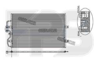 Радиатор кондиционера FIAT SCUDO 96-06
