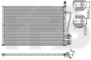 Радиатор кондиционера FORD FIESTA 2002-2006 FP 28 K75