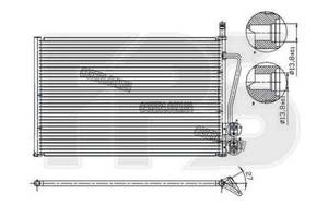 FORD FUSION 02-12 Радиатор кондиционера