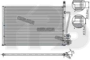 Радиатор кондиционера FORD FUSION 02-12