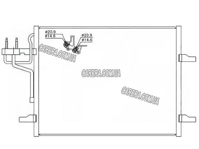 Радиатор кондиционера FORD KUGA I