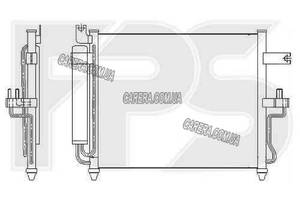 Радиатор кондиционера HYUNDAI ACCENT (1999-2005)